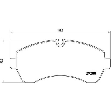 Brembo | Bremsbelagsatz, Scheibenbremse | P 50 059