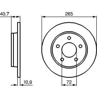 BOSCH | Bremsscheibe | 0 986 479 C77