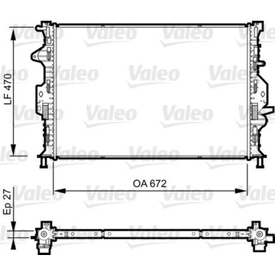 Valeo | Kühler, Motorkühlung | 735374