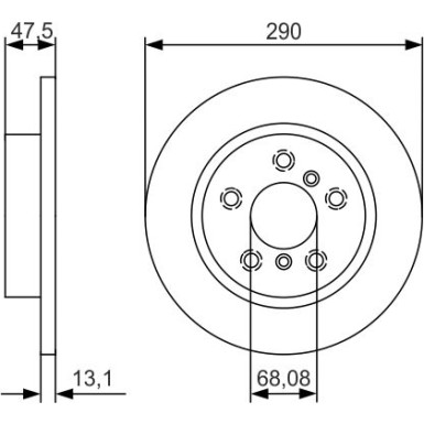 BOSCH | Bremsscheibe | 0 986 479 D17