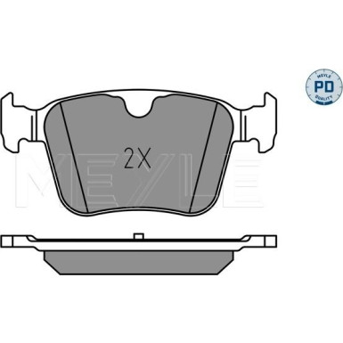 Meyle | Bremsbelagsatz, Scheibenbremse | 025 221 4116/PD