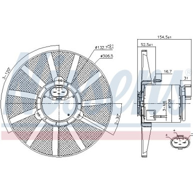 Nissens | Lüfter, Motorkühlung | 85720