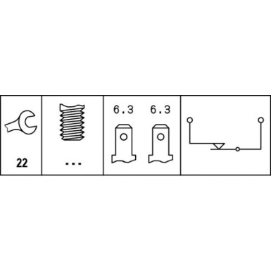 Hella | Bremslichtschalter | 6DF 003 263-071