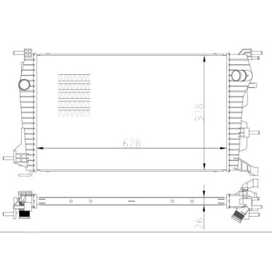 NRF | Kühler, Motorkühlung | 550004