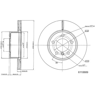 Metzger | Bremsscheibe | 6110689