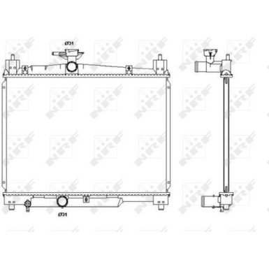 NRF | Kühler, Motorkühlung | 53270