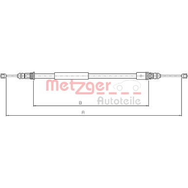 Metzger | Seilzug, Feststellbremse | 10.4713