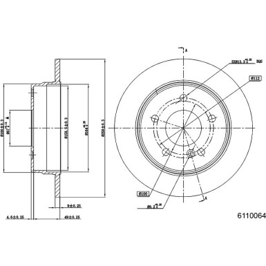 Metzger | Bremsscheibe | 6110064