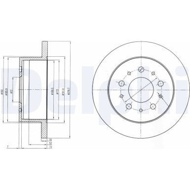 Delphi | Bremsscheibe | BG4061