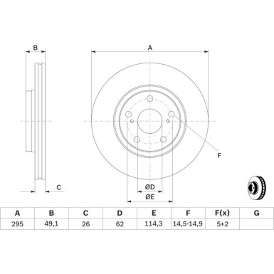 BOSCH | Bremsscheibe | 0 986 479 560