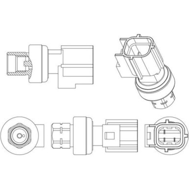 Mahle | Druckschalter, Klimaanlage | ASE 7 000P