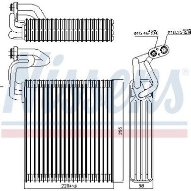 Nissens | Verdampfer, Klimaanlage | 92214