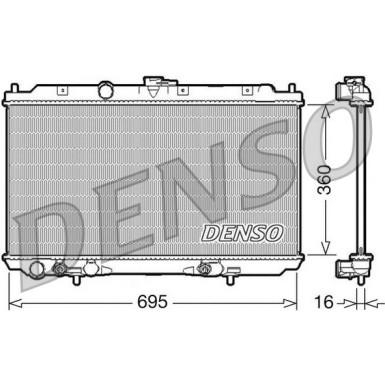 Denso | Kühler, Motorkühlung | DRM46028