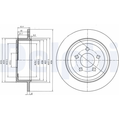 Delphi | Bremsscheibe | BG4159