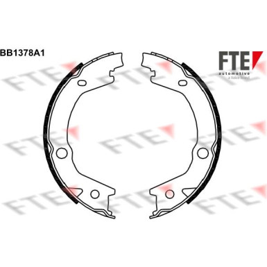 FTE | Bremsbackensatz, Feststellbremse | 9100122