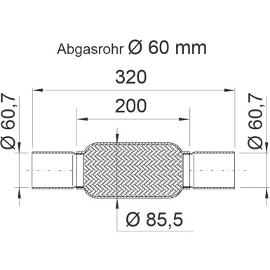 Ernst | Flexrohr, Abgasanlage | 460255