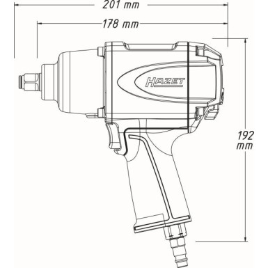 Hazet | Schlagschrauber (Druckluft) | 9012SPC