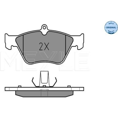 Meyle | Bremsbelagsatz, Scheibenbremse | 025 214 1117