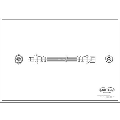 Corteco | Bremsschlauch | 19018915