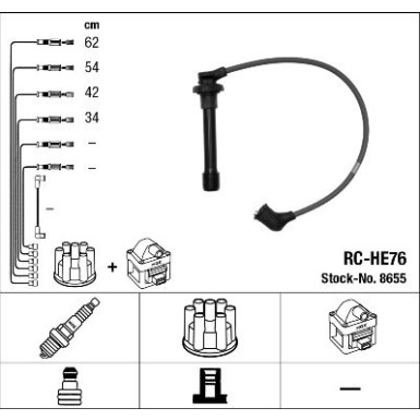 NGK | Zündleitungssatz | 8655