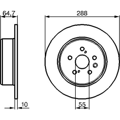 BOSCH | Bremsscheibe | 0 986 479 243