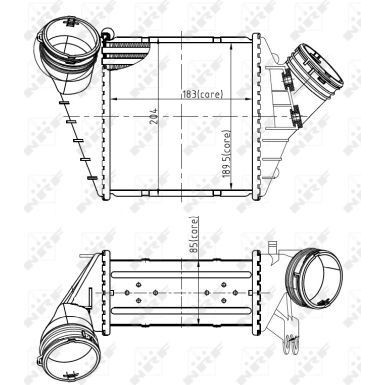 NRF | Ladeluftkühler | ohne Sensor | 30850