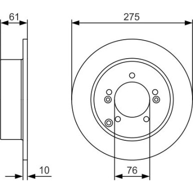 BOSCH | Bremsscheibe | 0 986 479 525