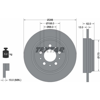 Textar | Bremsscheibe | 92149203