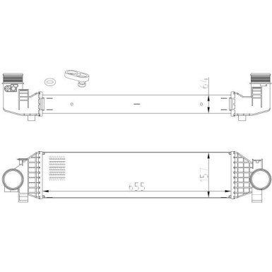 NRF | Ladeluftkühler | 309068