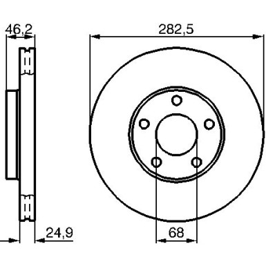 BOSCH | Bremsscheibe | 0 986 478 872