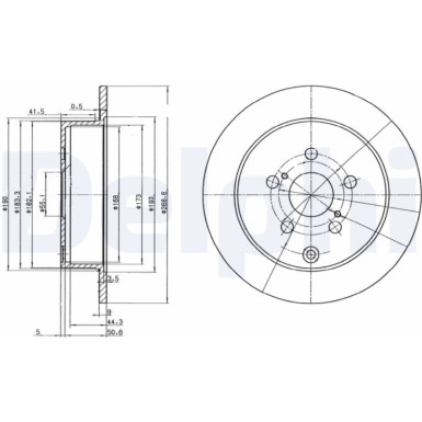 Delphi | Bremsscheibe | BG3822