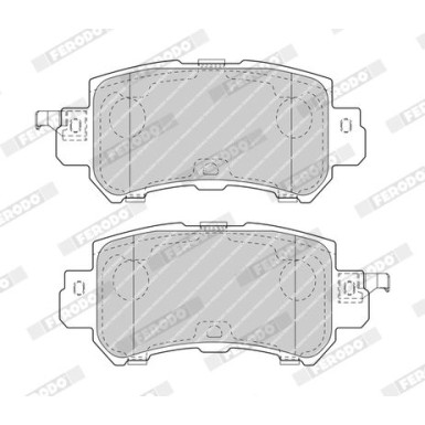 Ferodo | Bremsbelagsatz, Scheibenbremse | FDB4892