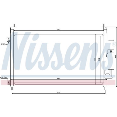 Nissens | Kondensator, Klimaanlage | 94875