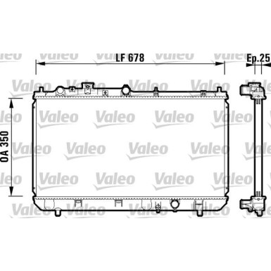 Valeo | Kühler, Motorkühlung | 734122