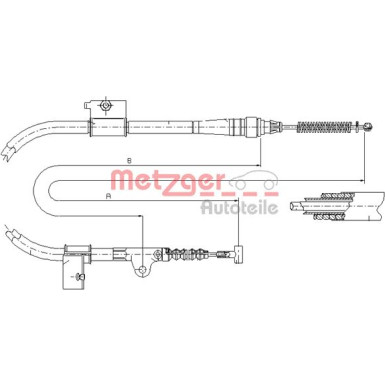 Metzger | Seilzug, Feststellbremse | 17.0333