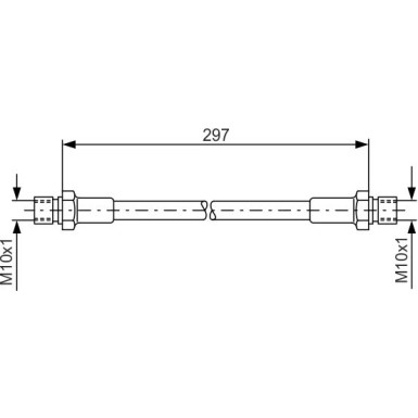 BOSCH | Bremsschlauch | 1 987 476 290