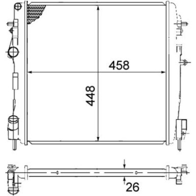 Mahle | Kühler, Motorkühlung | CR 1506 000S