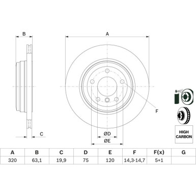 BOSCH | Bremsscheibe | 0 986 479 056