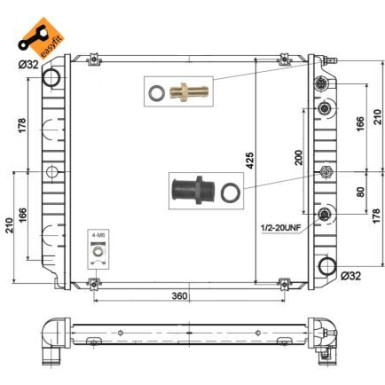 NRF | Kühler, Motorkühlung | 514782