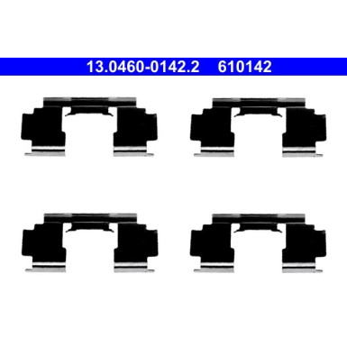 ATE | Zubehörsatz, Scheibenbremsbelag | 13.0460-0142.2