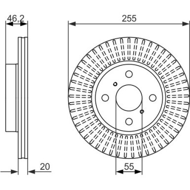 BOSCH | Bremsscheibe | 0 986 479 616