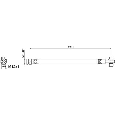 Metzger | Bremsschlauch | 4111830