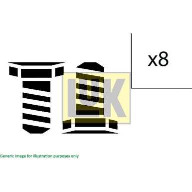 LuK | Schraubensatz, Schwungrad | 411 0183 11