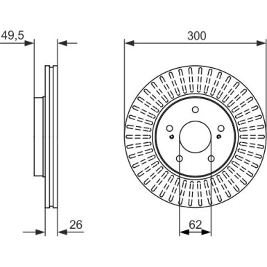 BOSCH | Bremsscheibe | 0 986 479 787