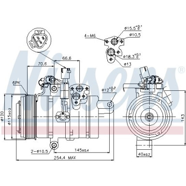 Nissens | Kompressor, Klimaanlage | 89607