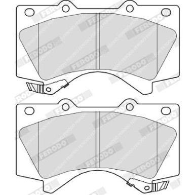 Ferodo | Bremsbelagsatz, Scheibenbremse | FDB4229