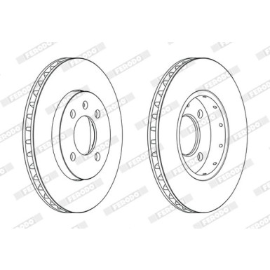 Ferodo | Bremsscheibe | DDF2184C