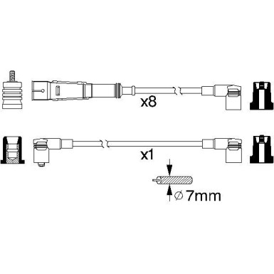 BOSCH | Zündleitungssatz | 0 986 356 334