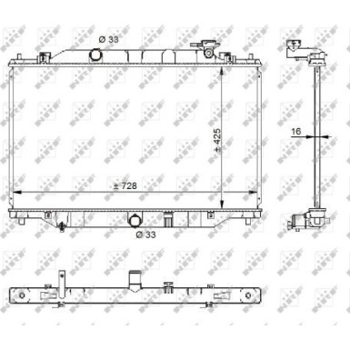 NRF | Kühler, Motorkühlung | 59206
