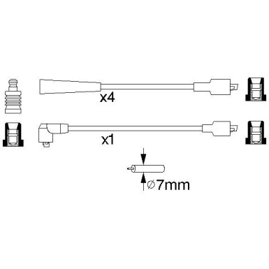 BOSCH | Zündleitungssatz | 0 986 357 137